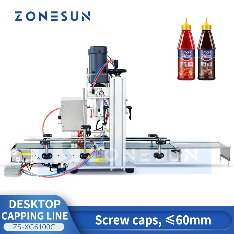 Juice Bottle Dropper - ZONESUN Flesafsluitmachine Schroefdop Sap Vloeistof Spraydop