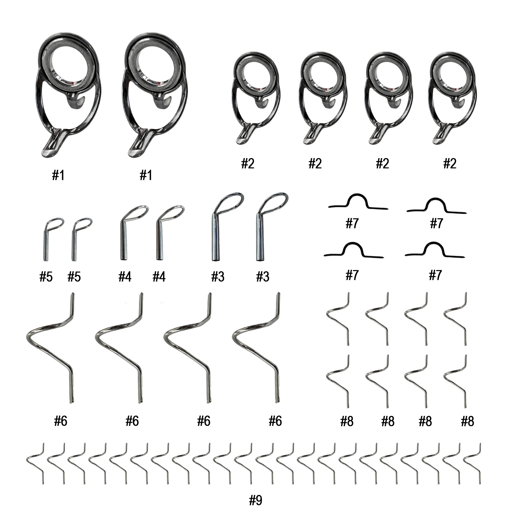 Mesh Coil Strip - Reparatieset voor hengelgeleiders – Tip Top