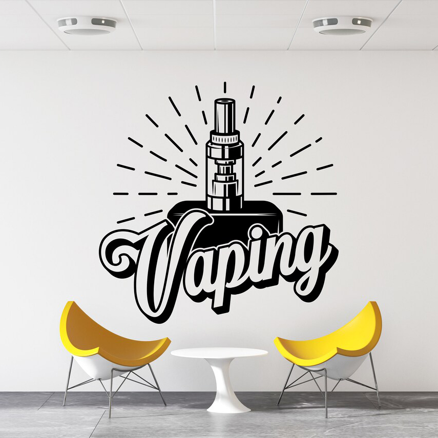 Vaping Store - Vape Winkel Muur Sticker Raam Sticker