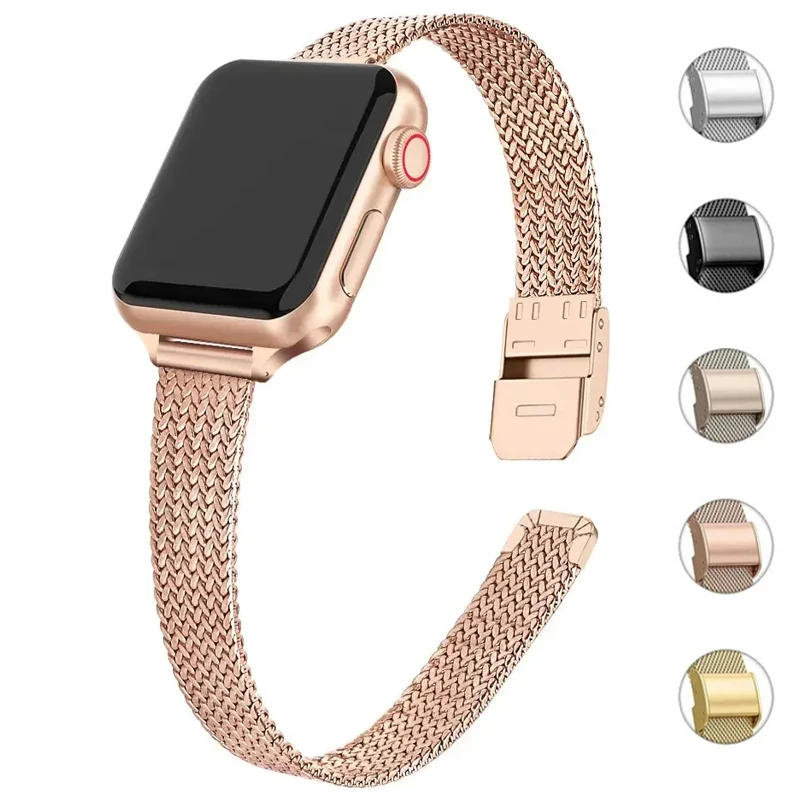Premium dunne metalen horlogeb - Mesh Coil Strip recensie en prijs