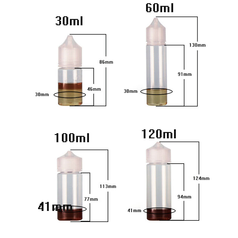 5 stks 30 ml/60 ml/100 ml/120  - Juice Bottle Dropper recensie en prijs