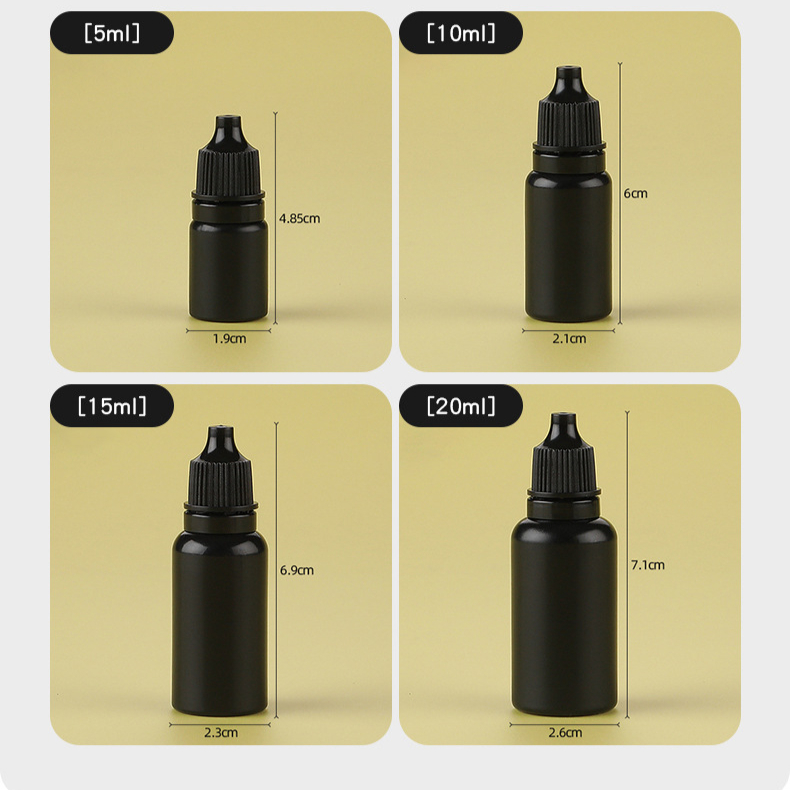 5 stks 5-20 ml Zwarte Plastic  - Juice Bottle Dropper recensie en prijs