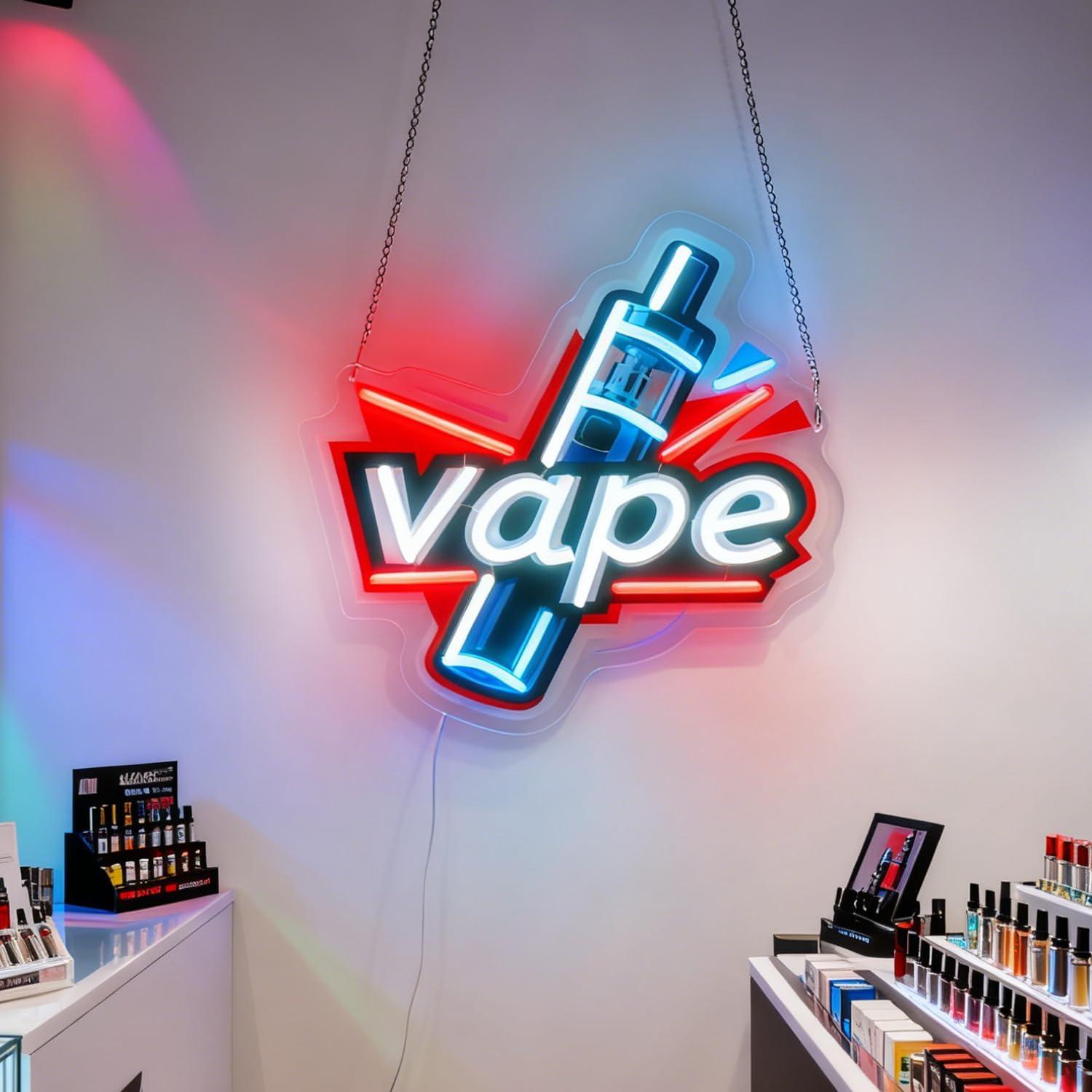 Vape Neon Sign USB Dimbare LED - Vaping Store recensie en prijs