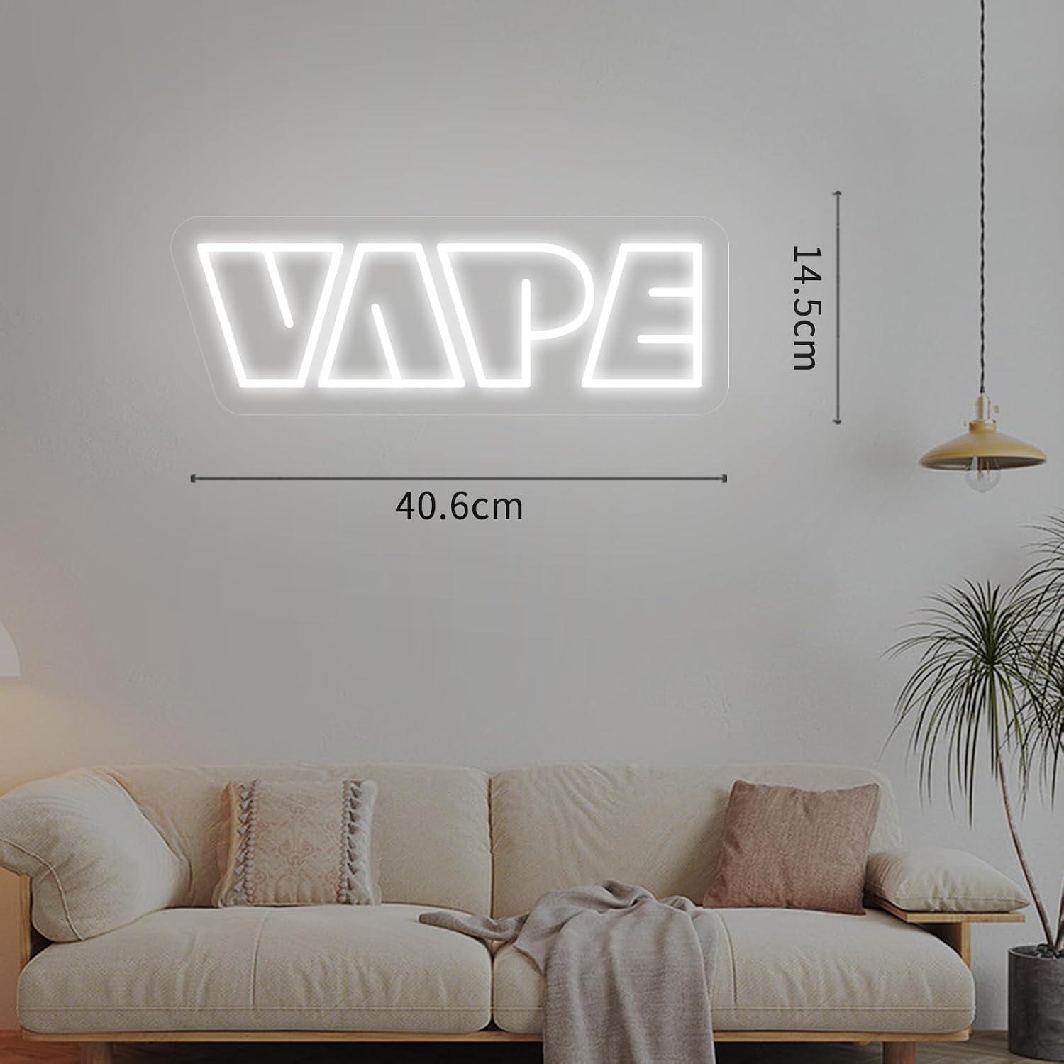 VAPE Neon Sign USB dimbaar LED - Vaping Store recensie en prijs