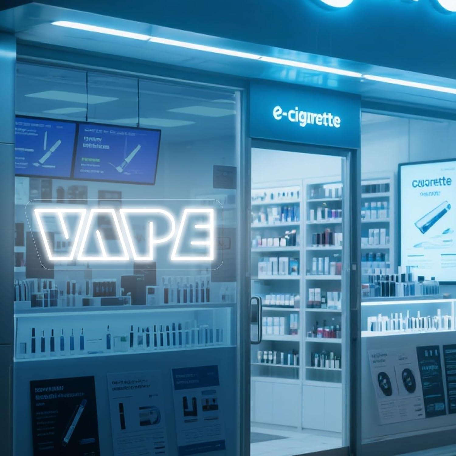 VAPE Neon Sign USB dimbaar LED - Vaping Store recensie en prijs