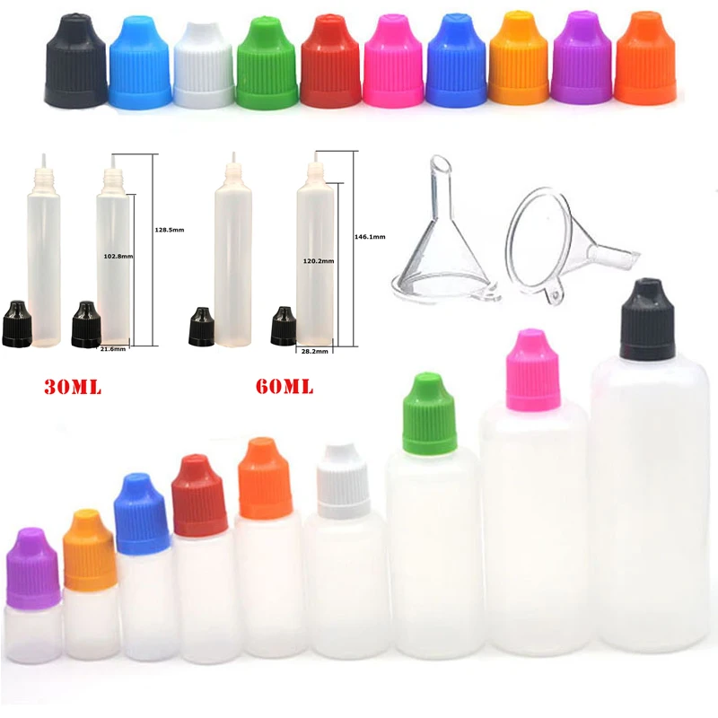 100 stks 3/5/10/15/20/30/50/10 - Juice Bottle Dropper recensie en prijs